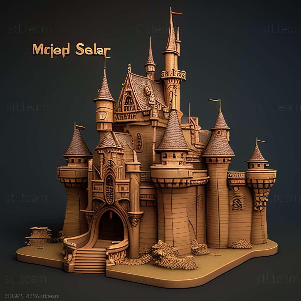 Игра Волшебный замок Диснея Моя счастливая жизнь, Games 3D model for CNC:  STL / MAX (obj)